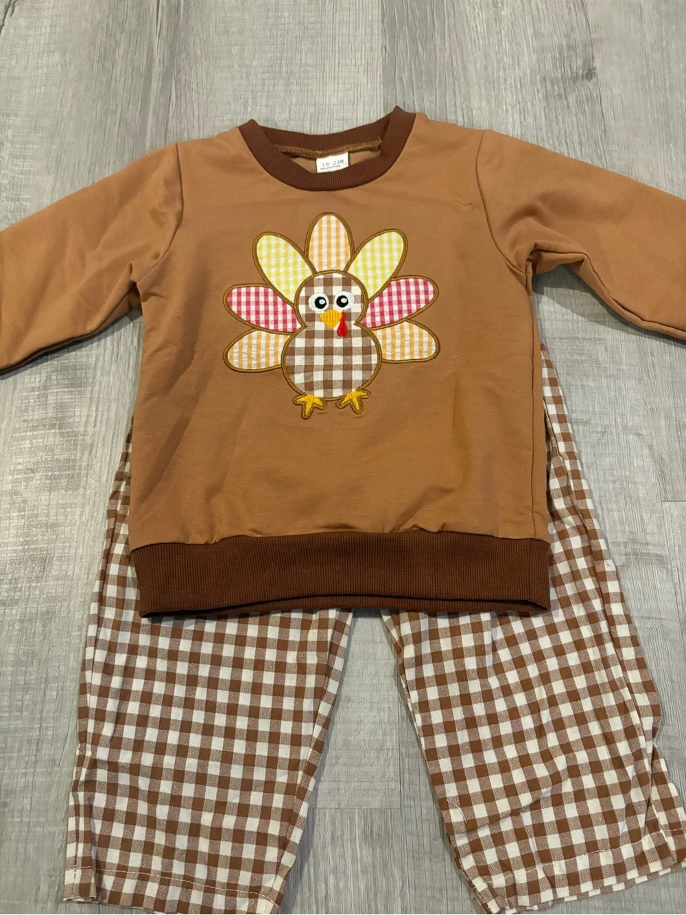 Toddler Boutique Thanksgiving Pants Set..18-24M